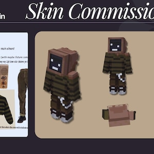 Custom Minecraft Skin Commission | High Quality | Java & Bedrock | OC, VTuber, Character image 5
