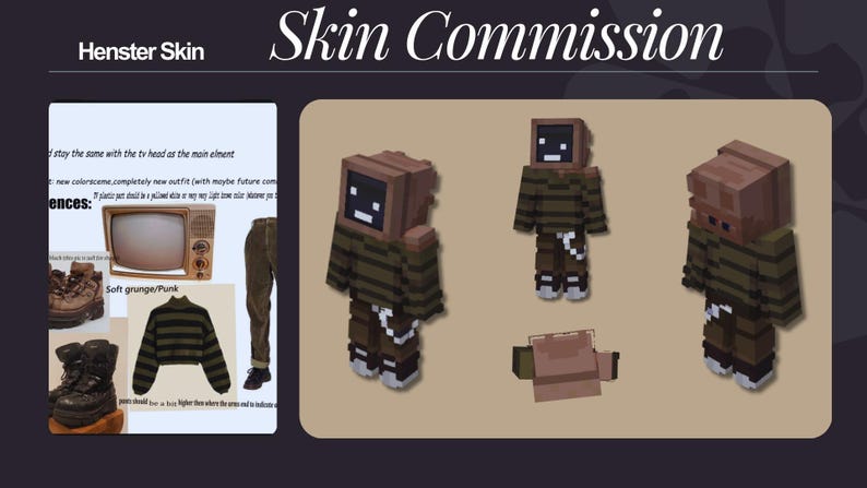 Custom Minecraft Skin Commission | High Quality | Java & Bedrock | OC, VTuber, Character image 5
