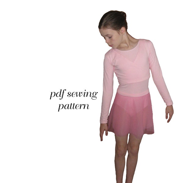 Ballet Leotard Pattern Ballet Wrap Skirt Ballet Wrap Top Sewing Pattern Ballet Basics 1 Girls Sizes 1-14