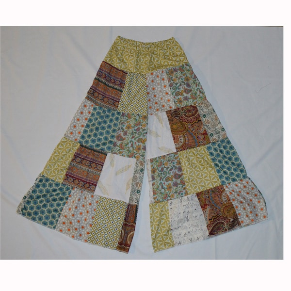 Festival Pants Sewing Pattern Womens Boho Patchwork Pants pdf Pattern