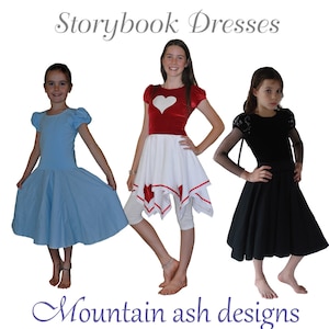 Storybook Dresses pdf Sewing Pattern Girls Sizes 1-14 years