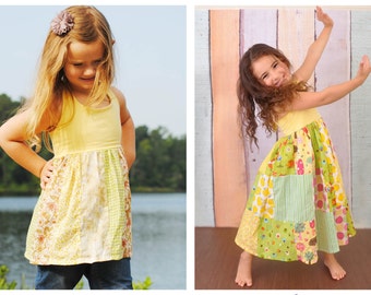 Maria dress pattern pdf sewing pattern halter neck girls sizes | Etsy