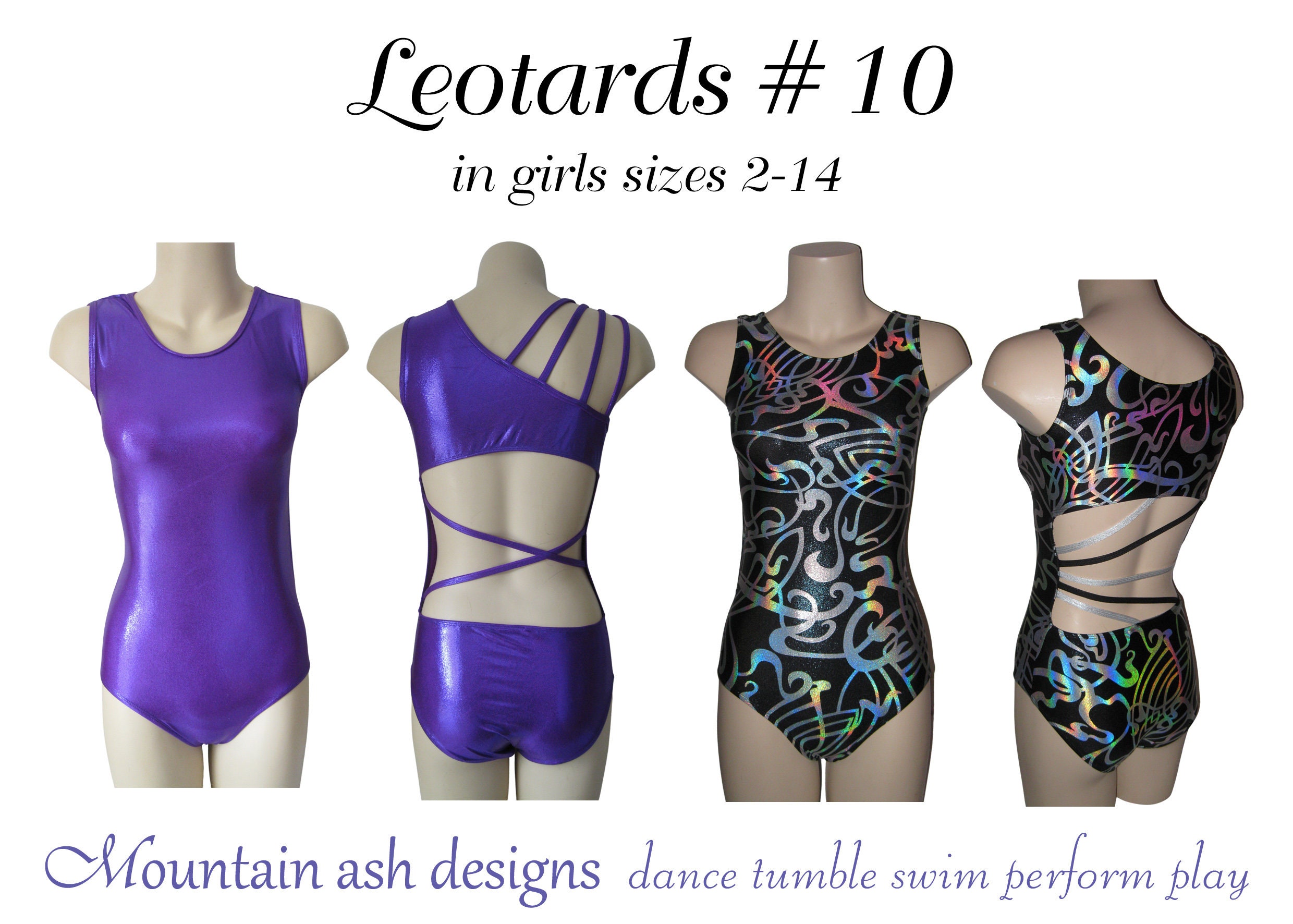 Gymnastics and Dance Tops 1 in Girls Sizes 2-14