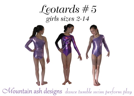 Gymnastics Leotards 5 Pdf Sewing Pattern Dance Costume Rhythmic