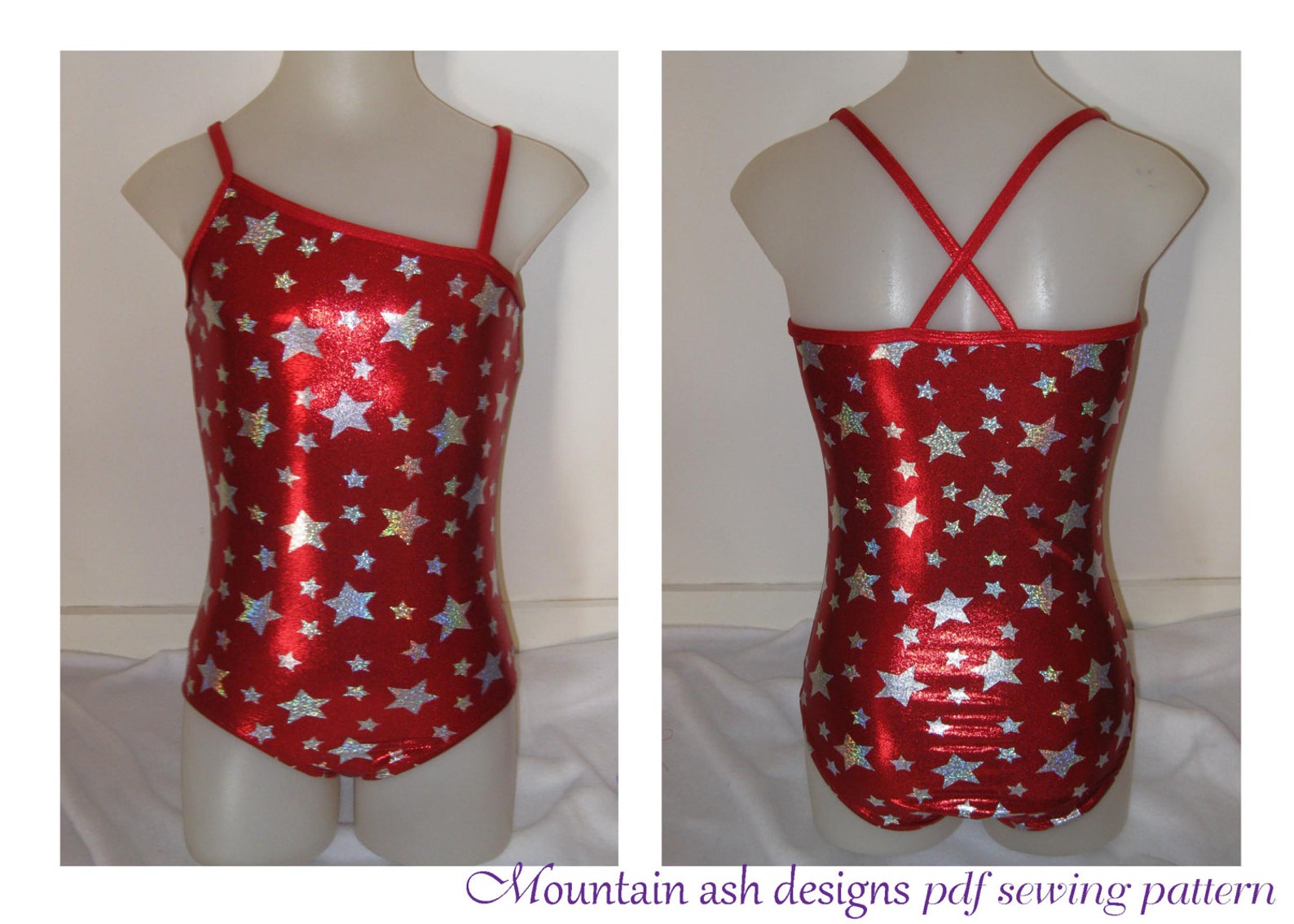 Leotards 7 pdf Sewing Pattern with Asymmetical Neckline Etsy