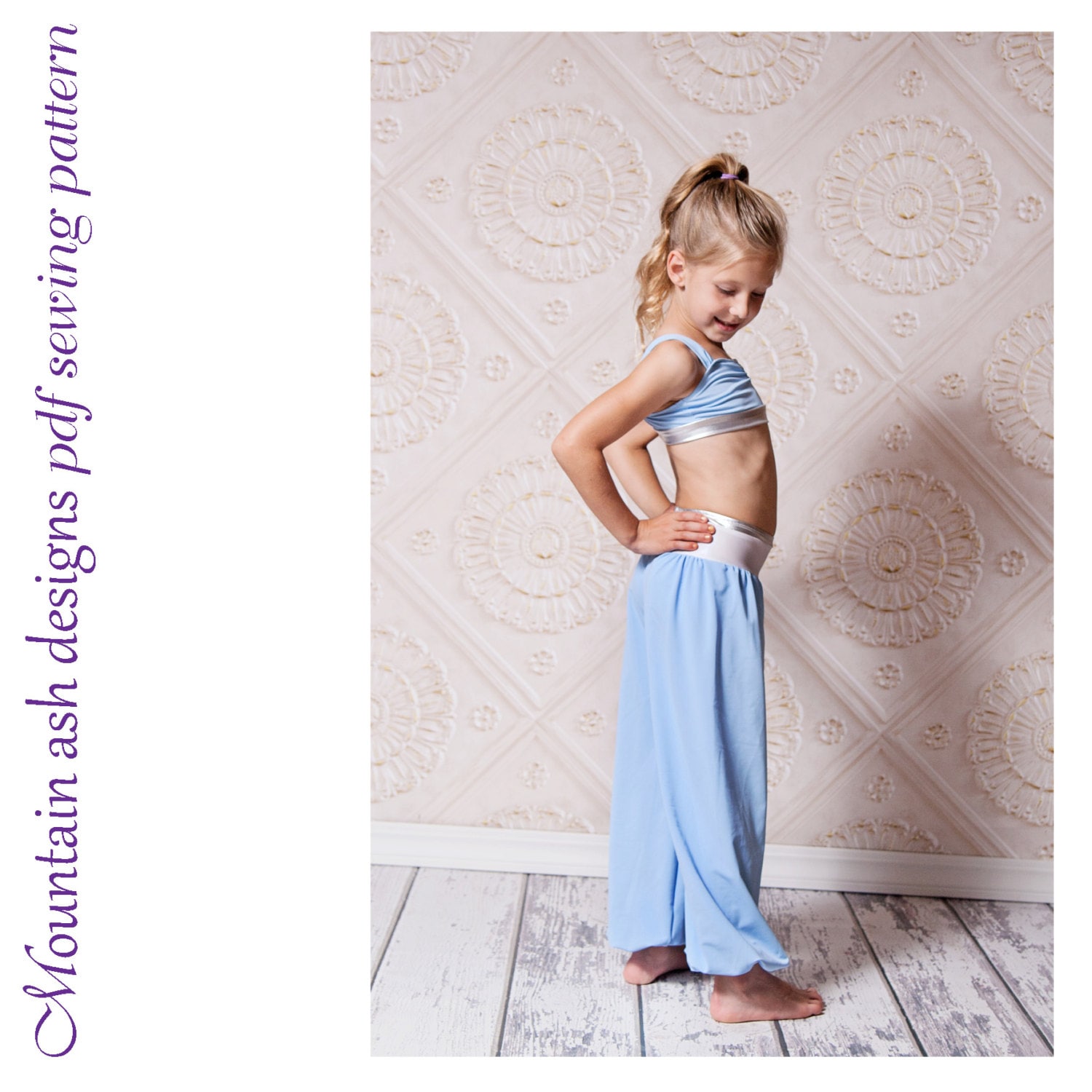 Little Genie Costume Sewing Pattern in Girls Sizes 214 Crop Etsy