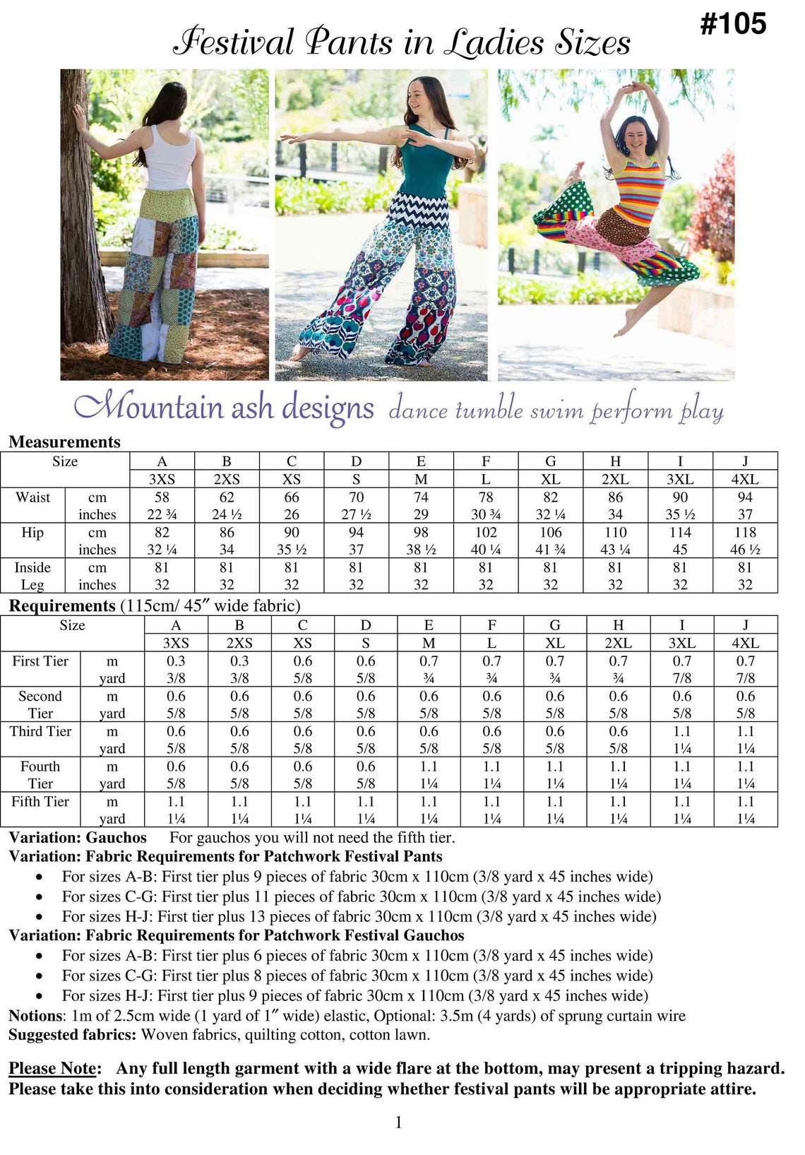 Festival Pants Sewing Pattern Womens Boho Patchwork Pants pdf Etsy