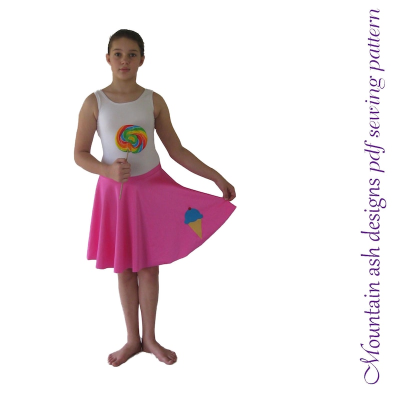 Rainbow Skirt Pattern Pdf Sewing Pattern 50s Dance Skirt - Etsy Australia