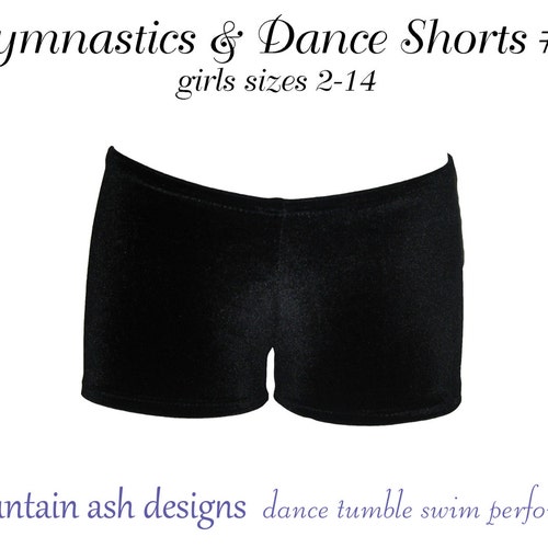 Girls Dance Shorts Pdf Pattern Gymnastics Dance Shorts 7 Etsy