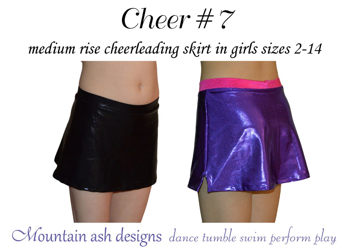 Cheerleading Skirt Sewing Pattern Cheer 7 Girls Sizes 214 Etsy Canada