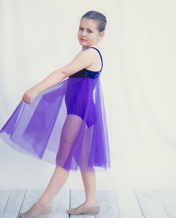Contemporary Lyrical PURPLE RAIN Dance Dress Costume Ballet Child & Adult Sizes 