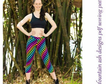 Womens Leggings Pattern Pdf Sewing Pattern Athletic Runners