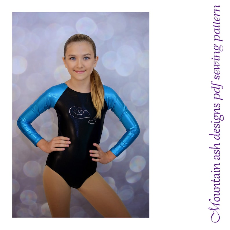 Leotards 4 pdf Sewing Pattern Gymnastics Long Sleeve Raglan Etsy.de