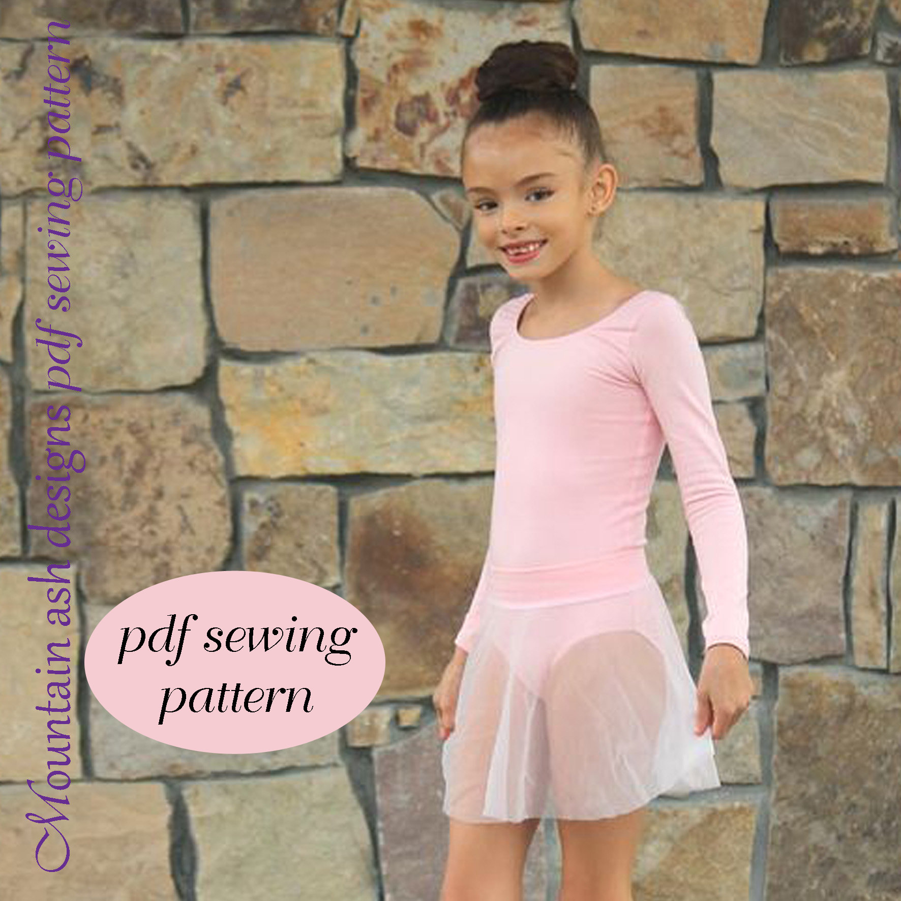 Ballet Skirt Pdf Sewing Pattern Ballet Leotard Pattern Ballet Etsy