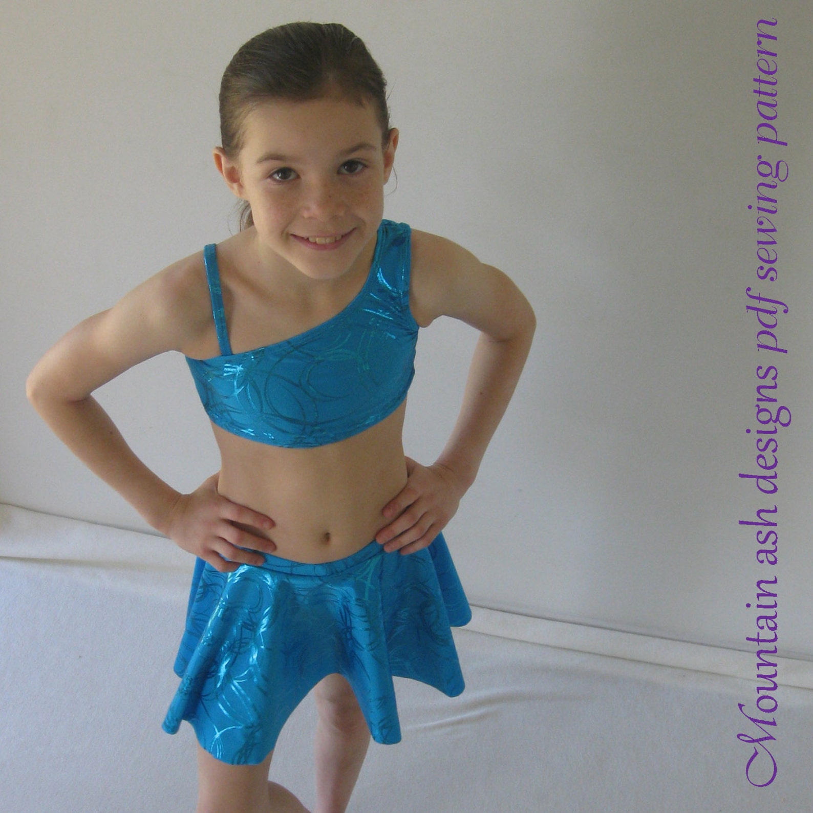 Girls Dance Crop Top Shorts Pattern Millie Pdf Sewing Pattern Etsy