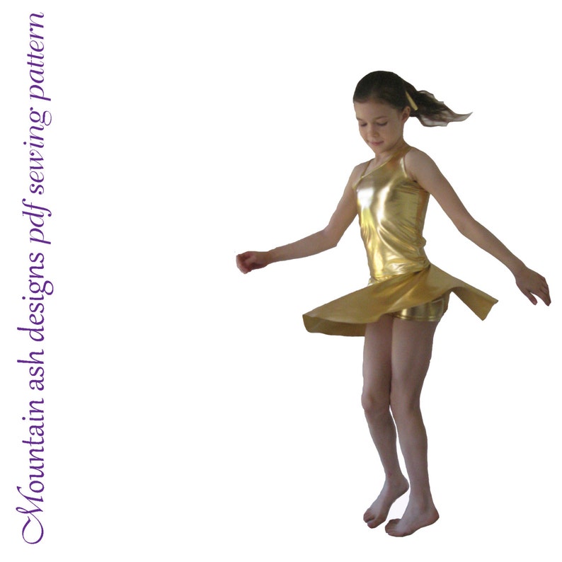 Girls Dance Costume Pattern Millie Pdf Sewing Pattern Crop Top Etsy