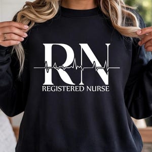 RN Registered Nurse SVG | Nurse Heartbeat Shirt Design PNG (Digital Download)