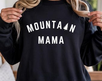 Mountain Mama PNG | Retro Outdoor Mom Shirt Design Sublimation (Digital Download)