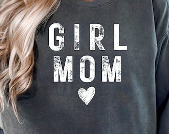 Girl Mom SVG PNG | Trendy Mama Shirt Design PNG (Digital Download)