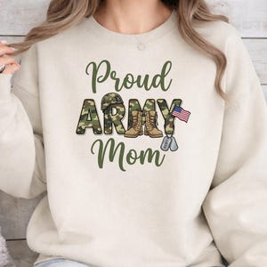 Proud Army Mom PNG | Military Mom Shirt Design (Digital Download) image 4