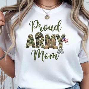 Proud Army Mom PNG | Military Mom Shirt Design (Digital Download) image 6