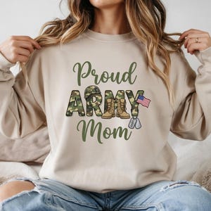 Proud Army Mom PNG | Military Mom Shirt Design (Digital Download) image 2