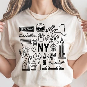 New York City PNG | NYC Doodle Shirt Design | Manhattan Brooklyn PNG (Digital Download)