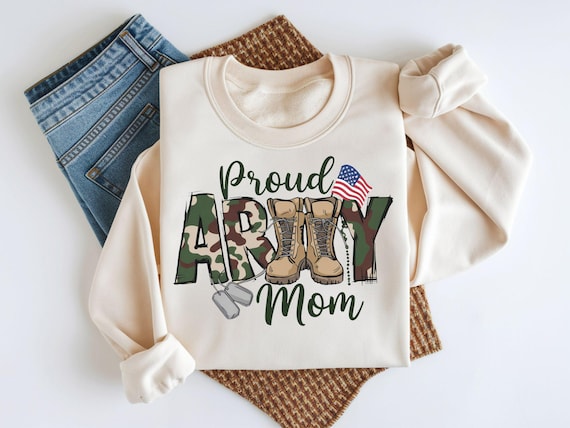 Proud Army Mom PNG | Military Mom Shirt Design (Digital Download)