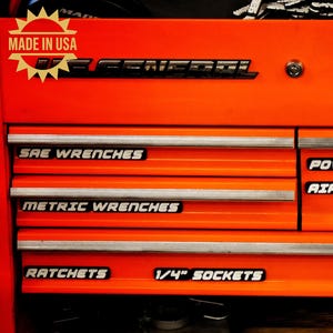 29 Pcs Magnetic Toolbox Drawer Labels – Custom Color Tool Organizer Tags for Steel Toolboxes