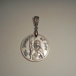 Saint Joan of Arc Medal Necklace