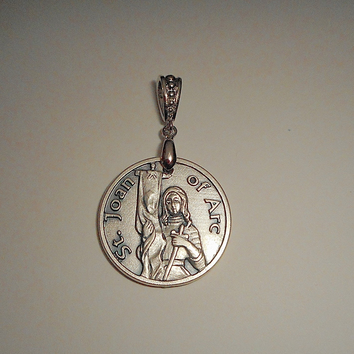 Saint Joan of Arc Medal Necklace - Etsy