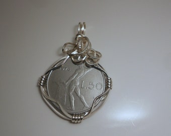 Italy Lire Coin Pendant 1976 - Etsy