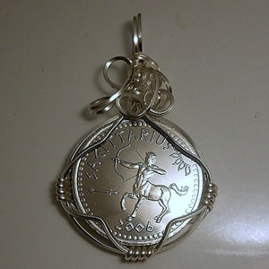 Sagittarius Zodiac Coin Pendant 2006