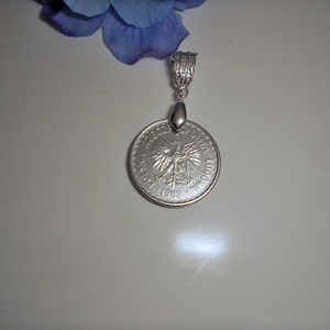Poland Vintage Coin Pendant 1989