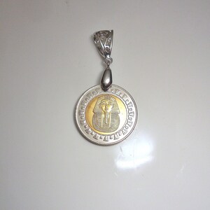 Egypt King Tut Coin Pendant