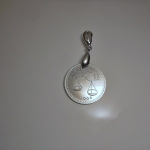 Libra Astrology Coin Pendant