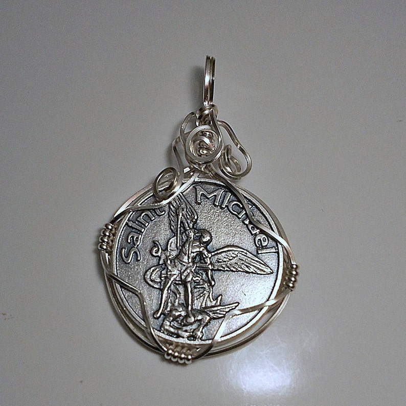 Archangel Saint Michael Medal Pendant image 1