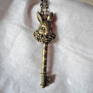 Alice in Wonderland/White Rabbit Key Necklace
