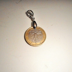 Italy Vitruvian Man Coin Pendant