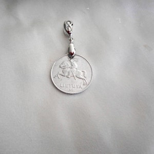 Lithuania Vintage  Coin Pendant 1991