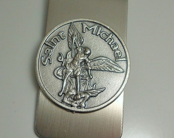 Archangel Saint Michael Medal Money Clip