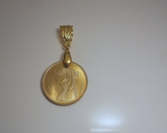 Egypt Cleopatra Queen of Egypt Coin Pendant