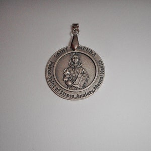Saint Dymphna Medal Pendant