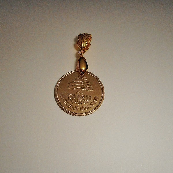 Lebanon Vintage  Coin Pendant