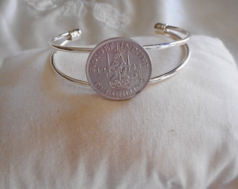 Scotland  Coin Cuff Bracelet