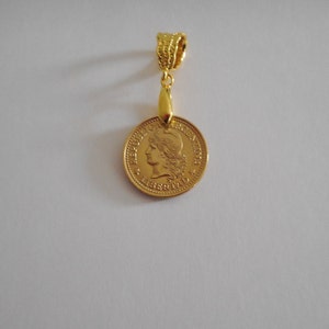Argentina Vintage Coin Pendant