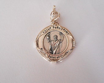 Saint Peregrine Religious Medal Pendant