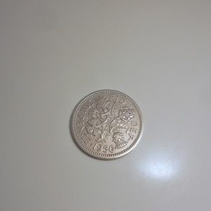 Bridal Shower Gift  Six Pence Good Luck Coin