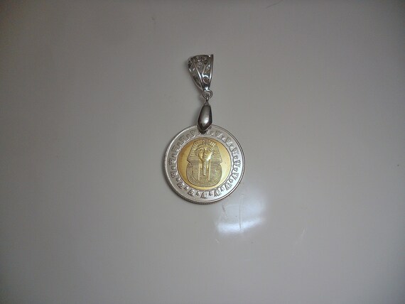 Egypt King Tut Coin Pendant