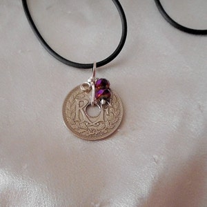 French  Bohemian Vintage  Coin Necklace